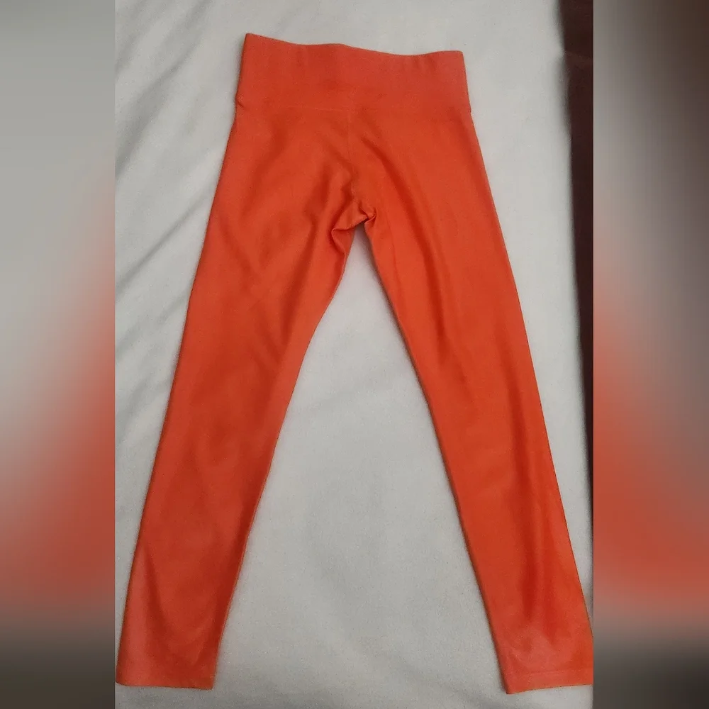 Carbon38 High Rise 7/8 Takara Shine Orange Leggings - Picture 3 of 4